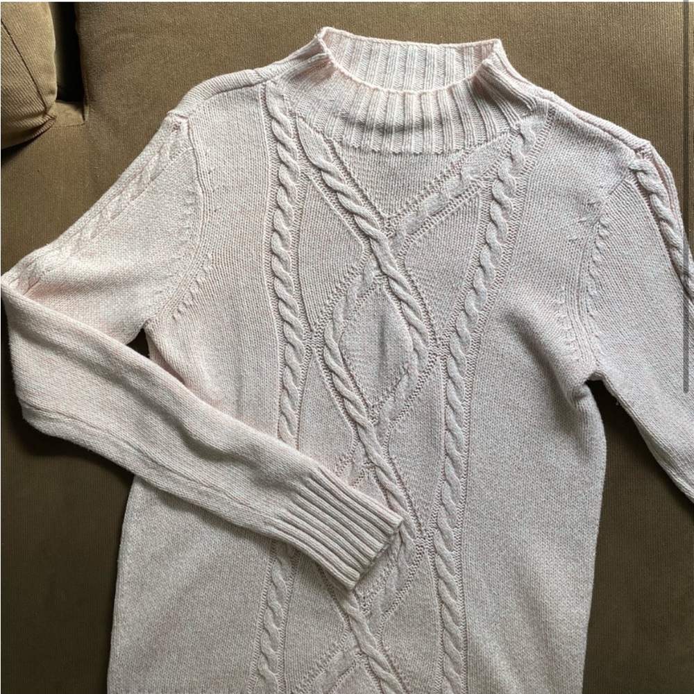 Liz Claiborne Blush Pink Turtleneck - Picture 2 of 6
